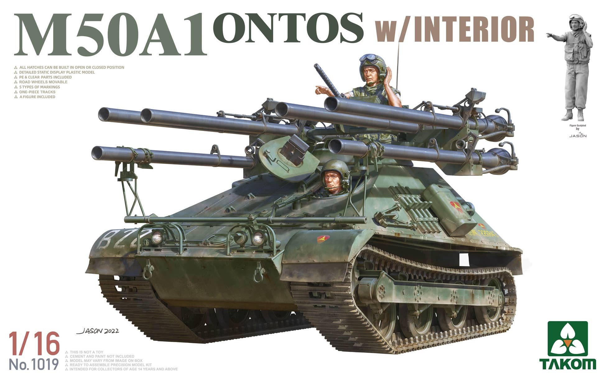 Takom 1/16 M50A1 Ontos w/ Interior | 4897051422532