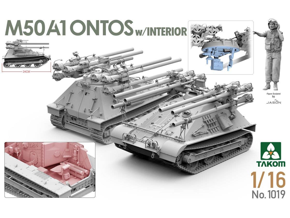 Takom 1/16 M50A1 Ontos w/ Interior | 4897051422532