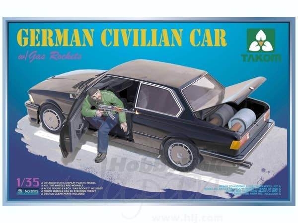 Takom 1/35 German Civilian Car with Gas Rockets | 4897051420071