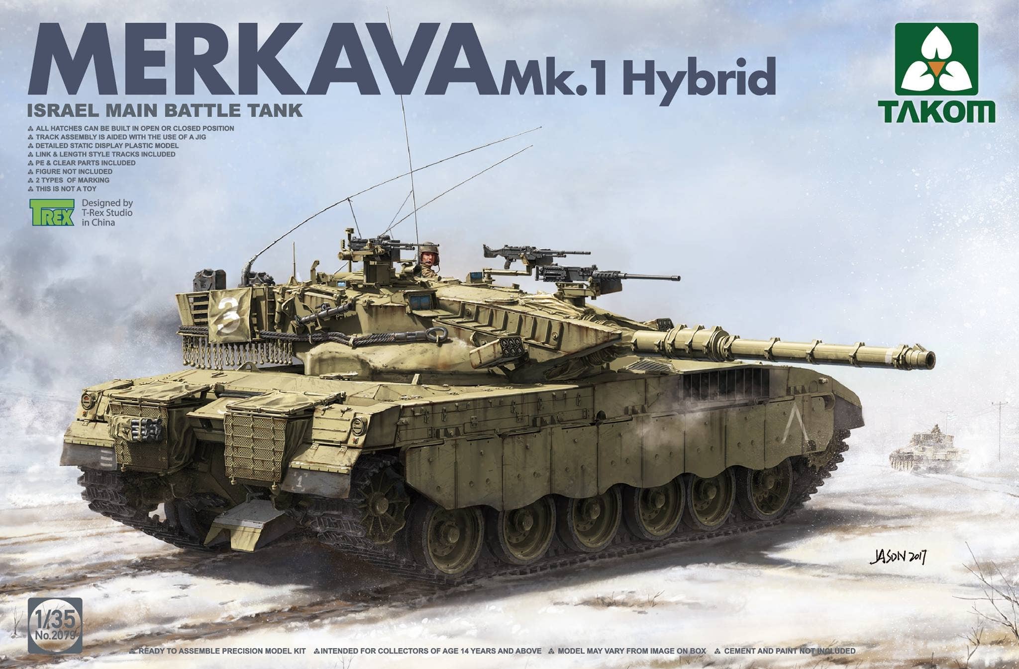 Takom 1/35 Israeli Main Battle Tank Merkava 1 Hybrid | 4897051421023