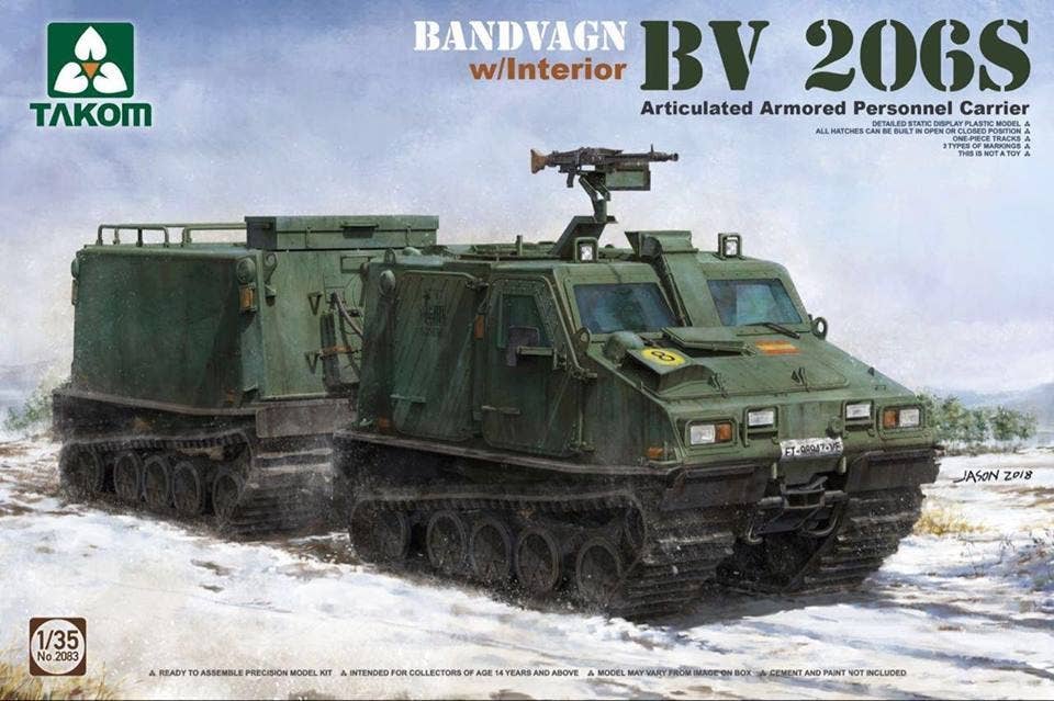 Takom 1/35 Bandvagn Bv 206S Articulated Armored Personnel Carrier | 4897051421184