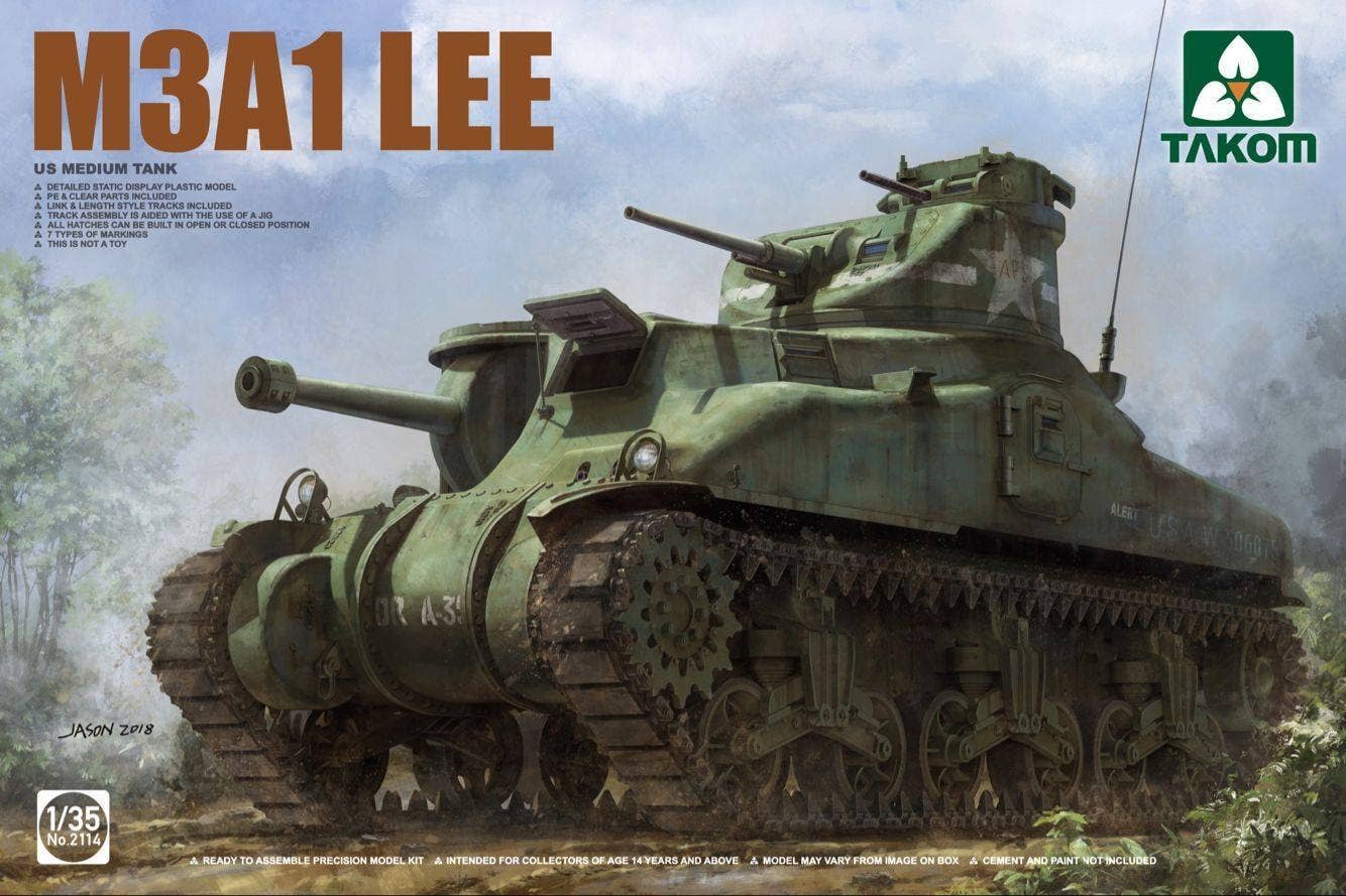 Takom 1/35 US Medium Tank M3A1 Lee | 4897051421290