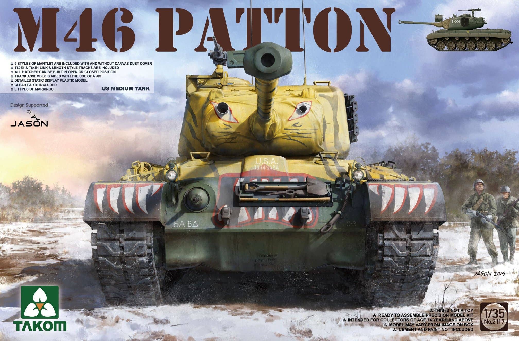 Takom 1/35 US MEDIUM TANK M-46 PATTON | 4897051421443