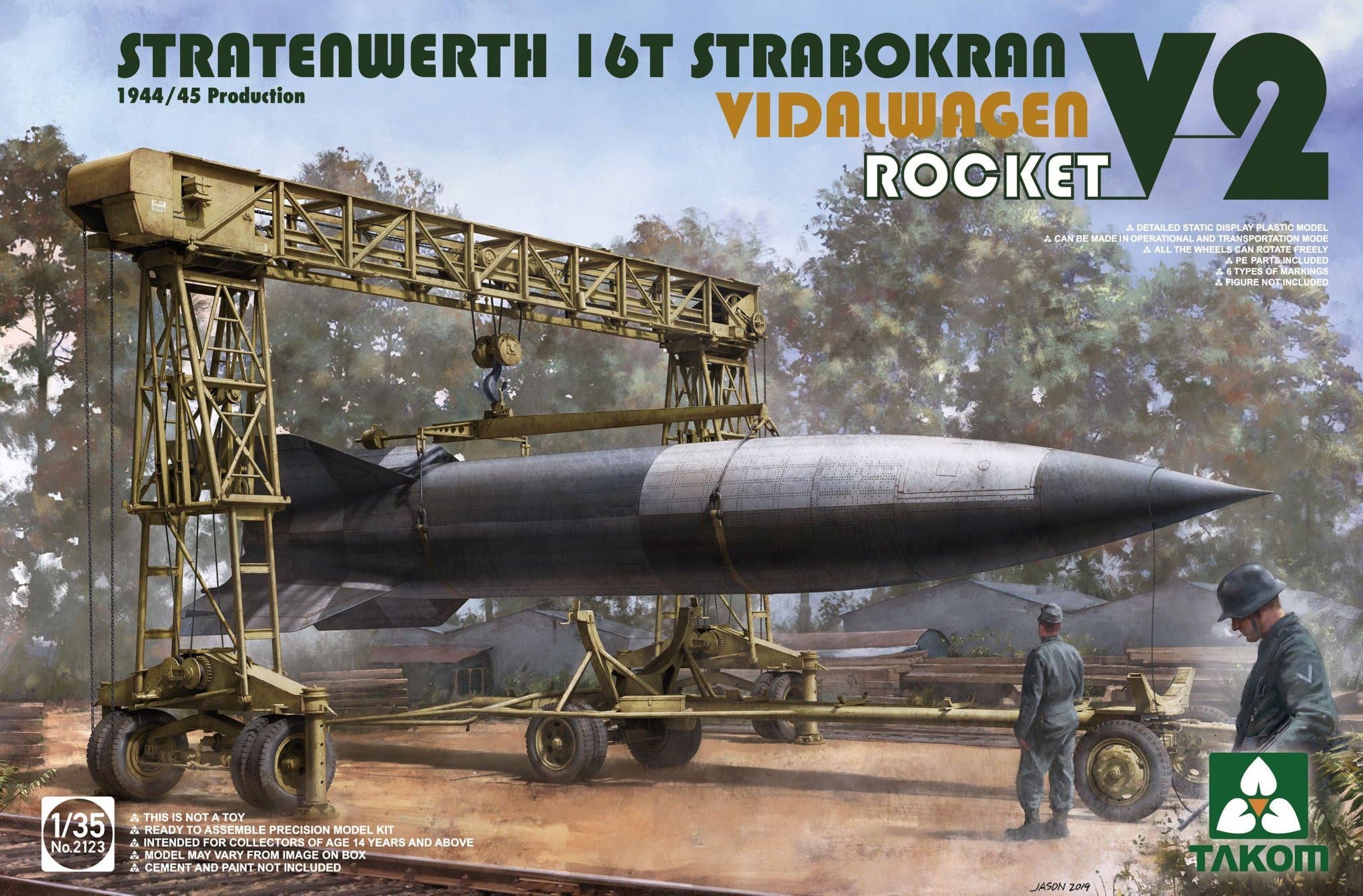 Takom 1/35 Stratenwerth 16t Strabokran 1944/45 Production / V-2 Rocket/ Vidalwagen | 4897051421450