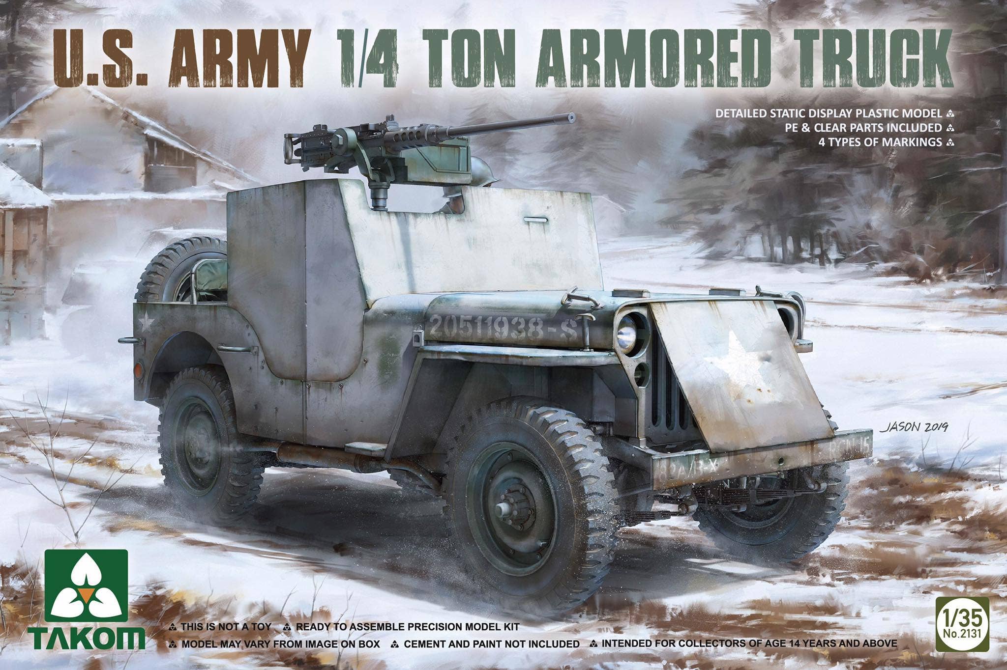 Takom 1/35 U.S. Army 1/4 ton armored truck | 4897051421627