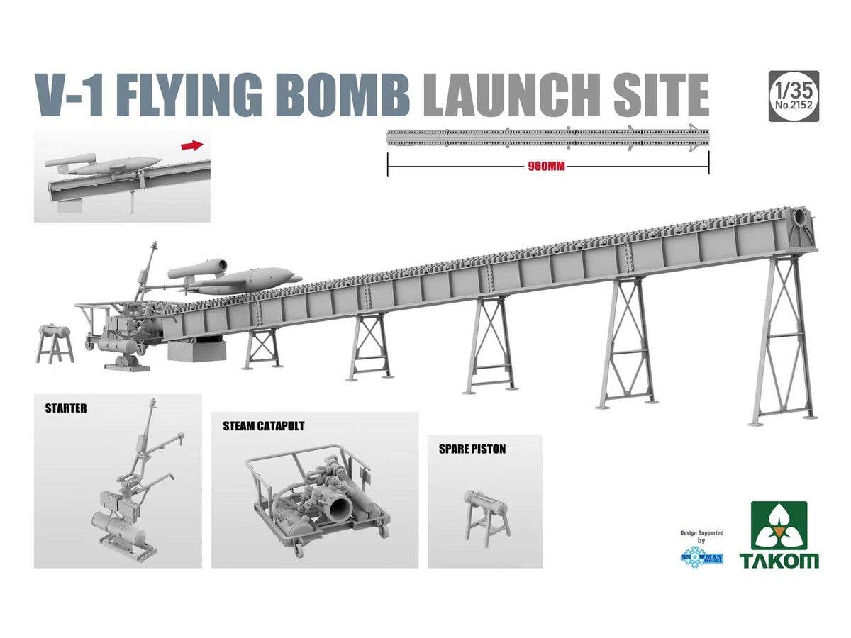 Takom 1/35 V-1 Flying Bomb Launch Site | 4897051422204