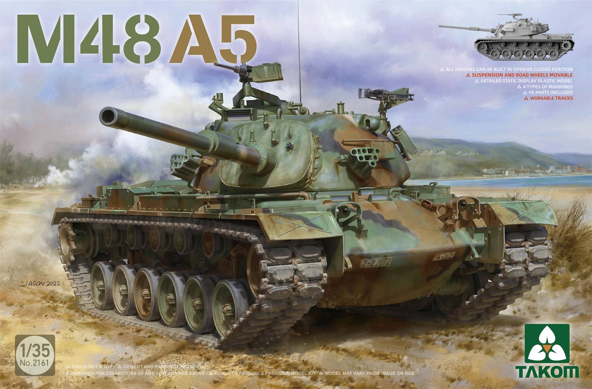 Takom 1/35 M48A5 Main Battle Tank | 4897051422426
