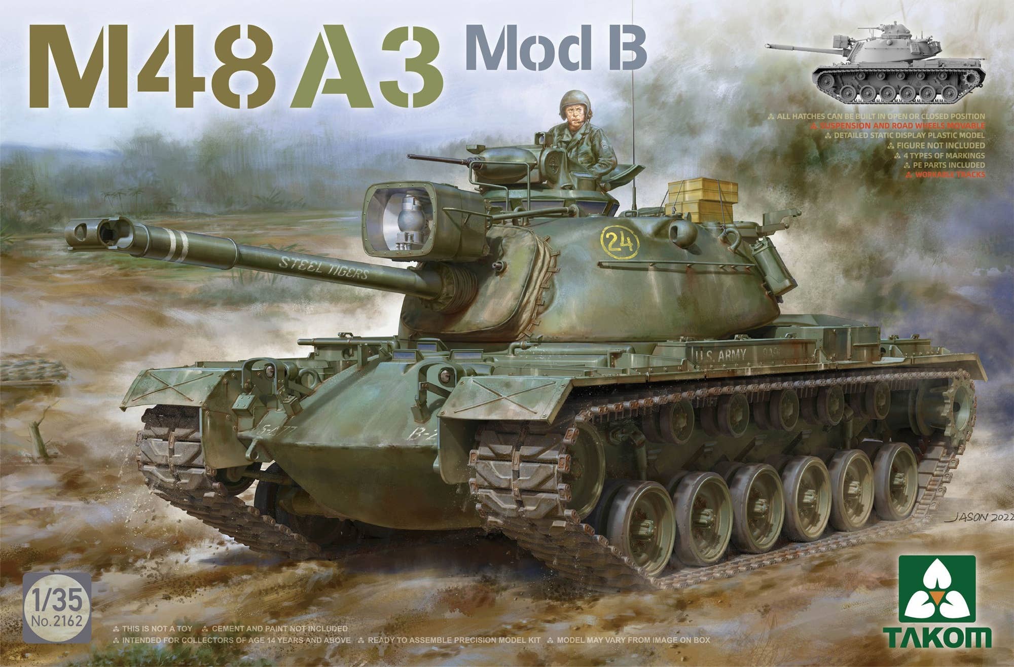 Takom 1/35 M48A3 Mod B Medium Tank | 4897051422433