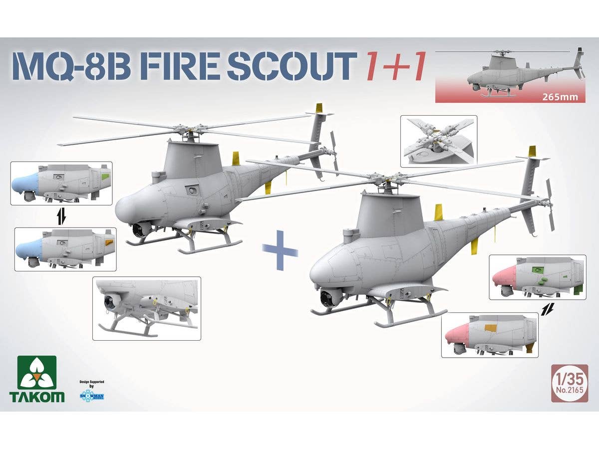 Takom 1/35 MQ-8B Fire Scout 1+1 | 4897051422464