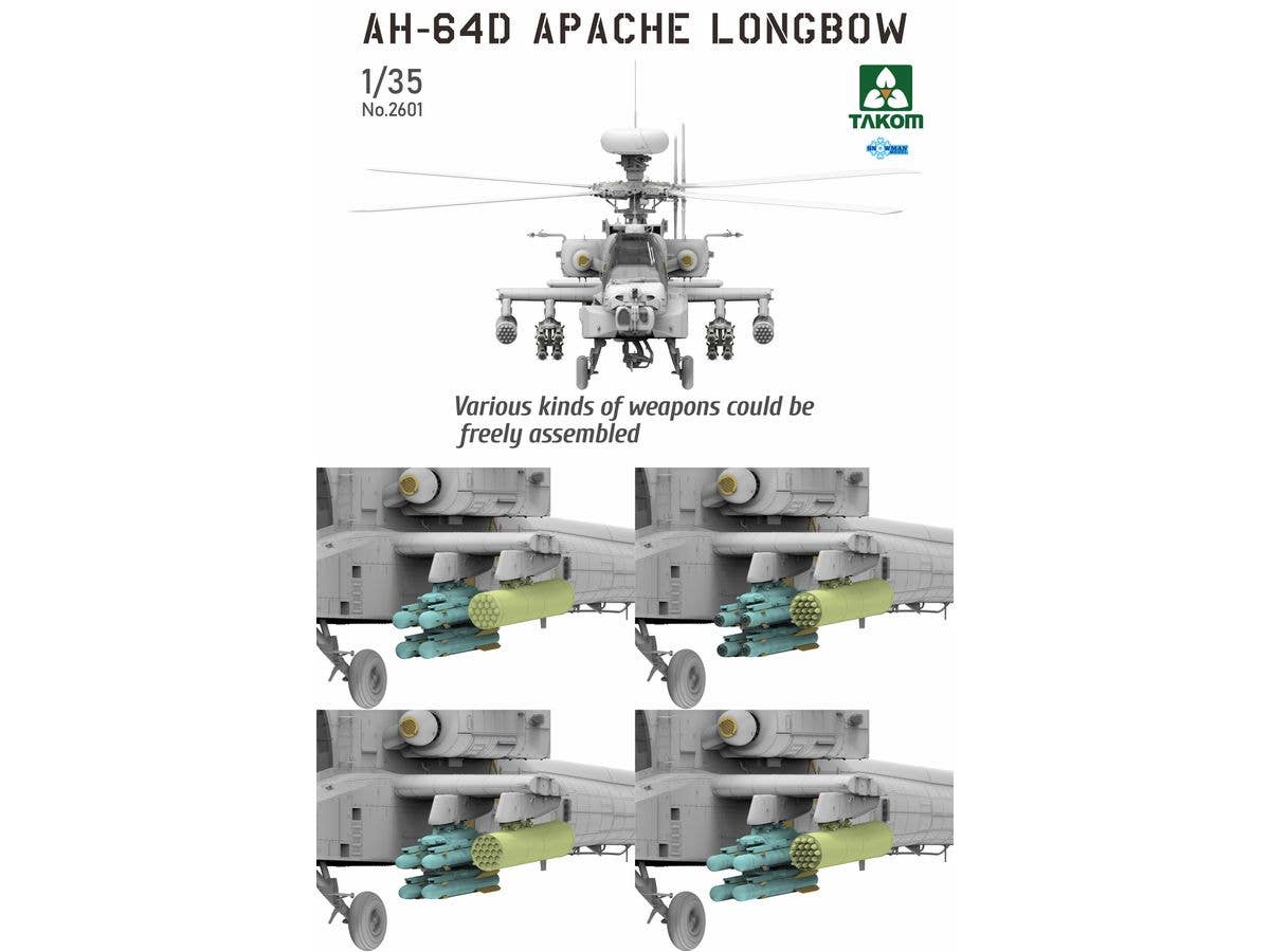 Takom 1/35 AH-64D Apache Longbow Attack Helicopter | 4897051422501