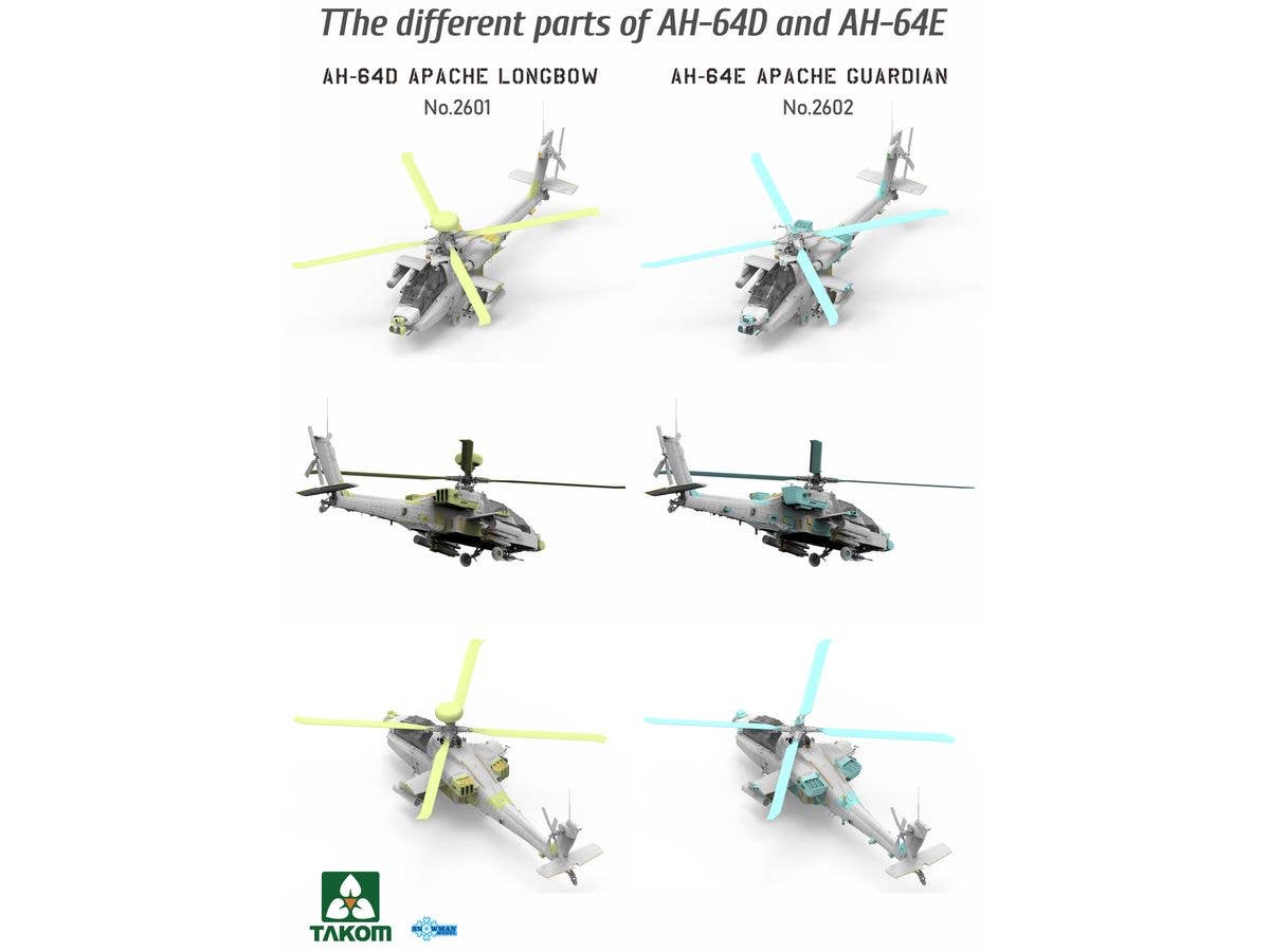 Takom 1/35 AH-64D Apache Longbow Attack Helicopter | 4897051422501