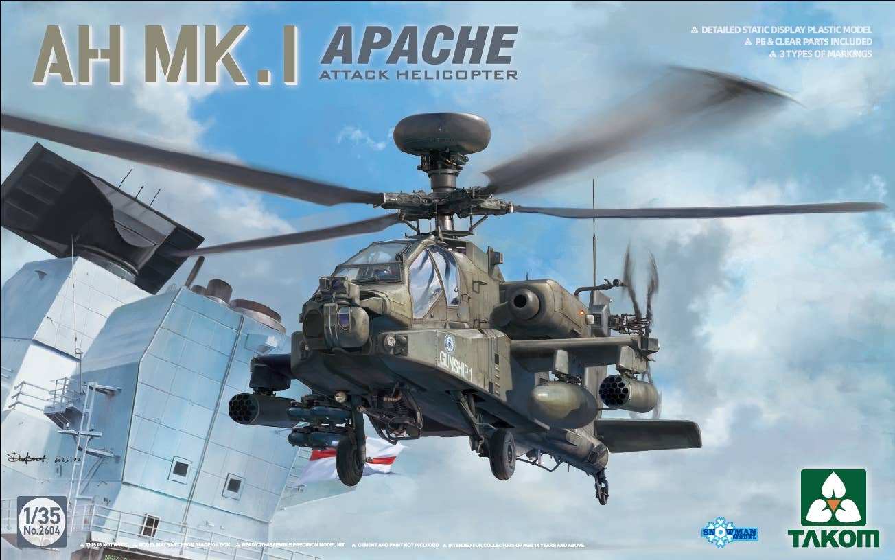 Takom 1/35 AH MK.I APACHE ATTACK HELICOPTER | 4897051422617