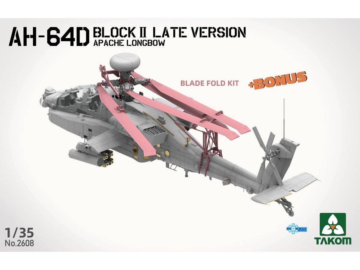 Takom 1/35 AH-64D Attack Helicopter Apache Longbow Block II Late Version | 4897051422815