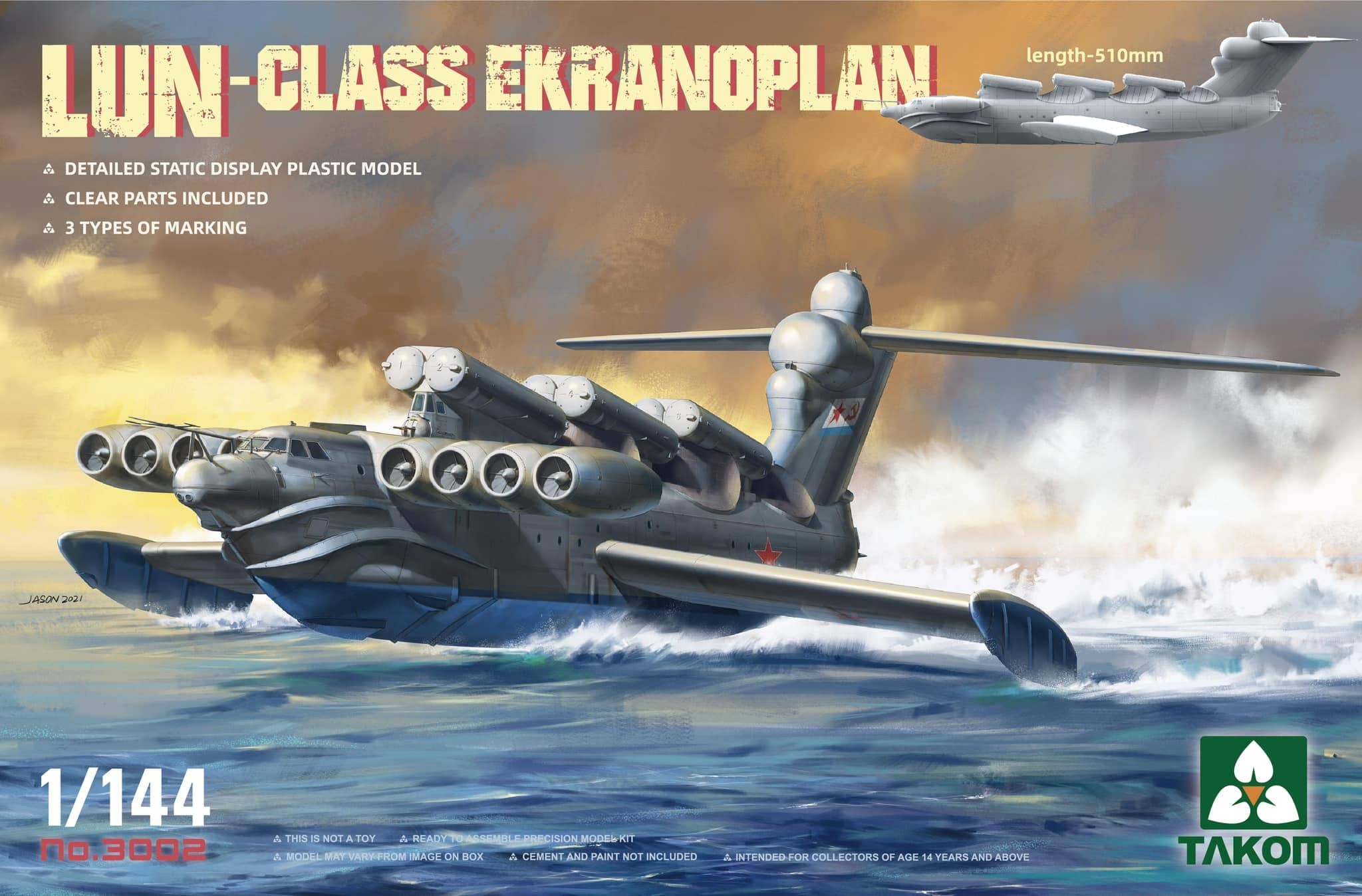 Takom 1/144 Lun-Class Ekranoplan | 4897051421955