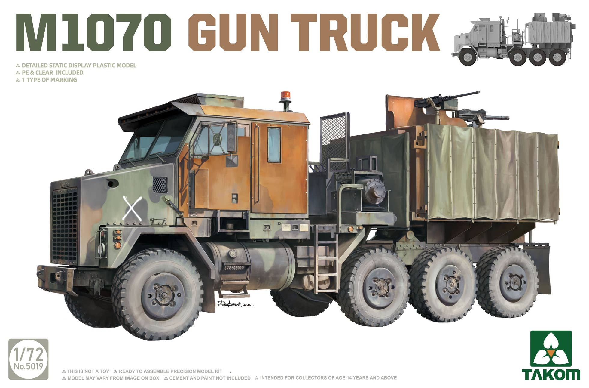 Takom 1/72 M1070 Gun Truck | 4897051422556