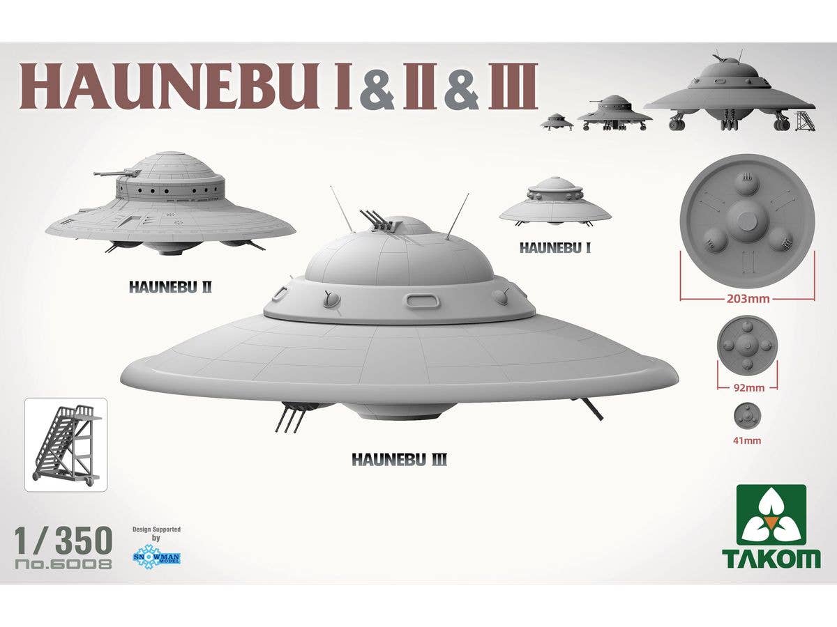 Takom 1/350 Haunebu I & II & III | 4897051422488
