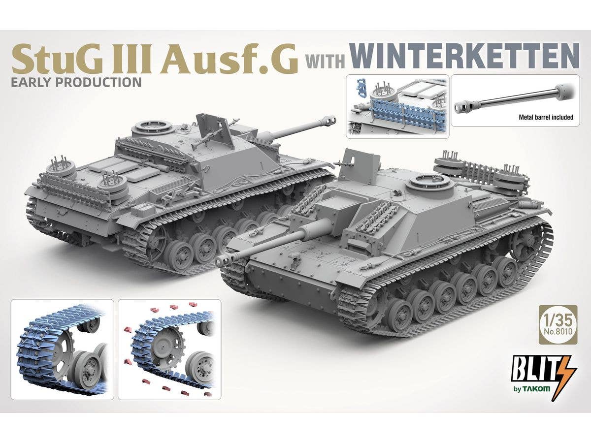 Takom 1/35 Stug.III Ausf.G Early Production With Winterketten | 4897051422495