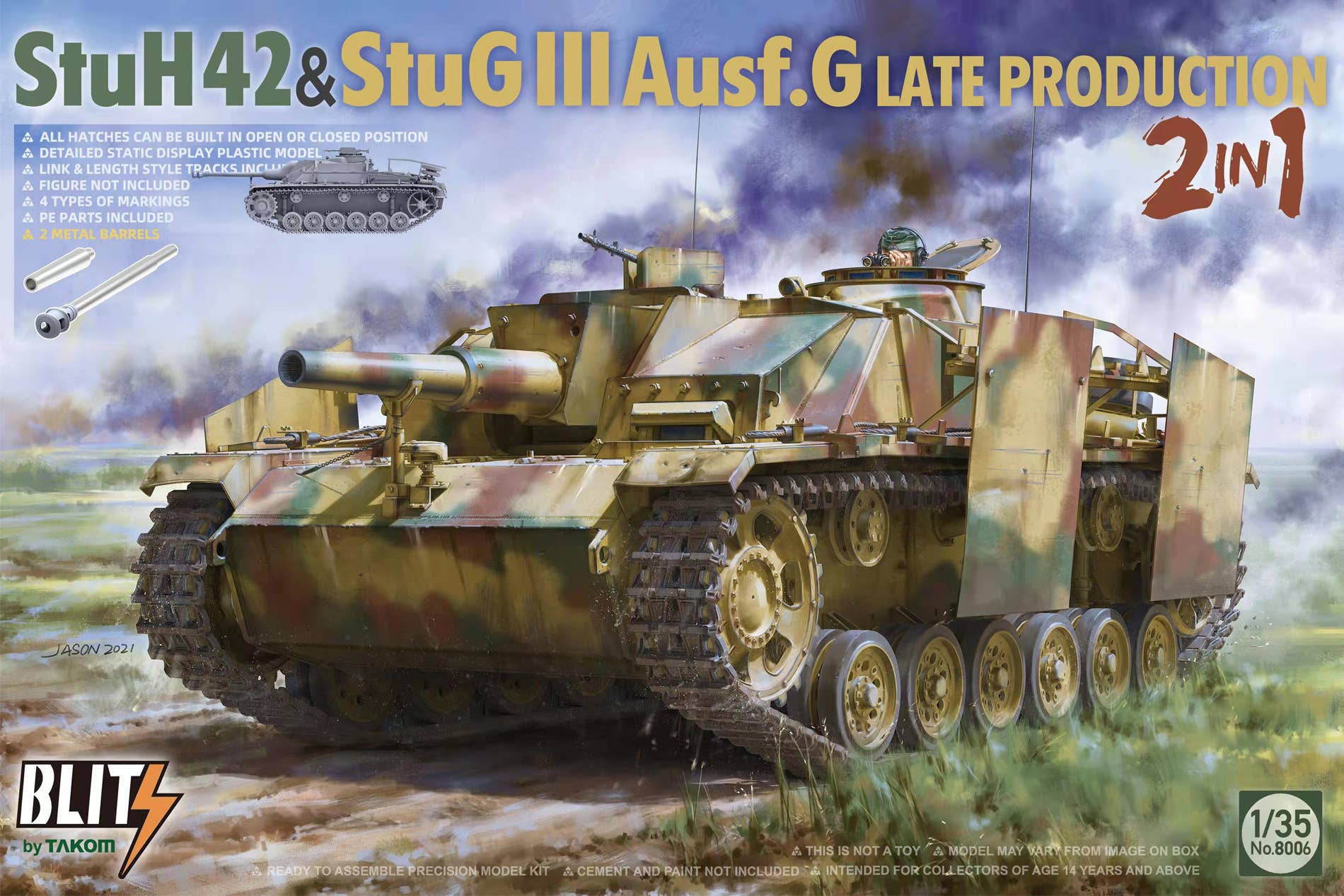 Takom StuH42&Stug III Ausf.G Late Prodution 2 In 1 | 4897051422075