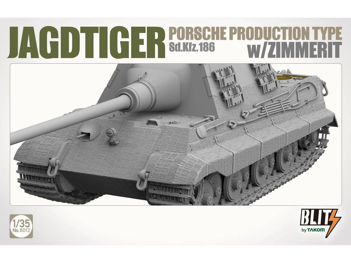 Takom 1/35 JAGDTIGER PORSCHE PRODUCTION TYPE Sd.Kfz.186 w/ZIMMERIT | 4897051422600