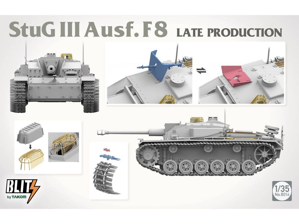 Takom 1/35 StuG III Ausf.F8 Late Prodution | 4897051422655