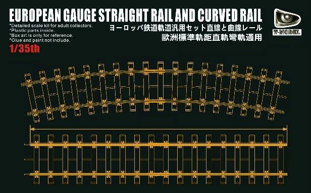 T-Model 720mm European Gauge Straight Rail & Curved Rail | 6953391972729