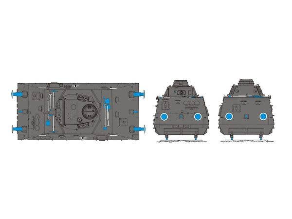 T-Model 1/35 Steyr Schweren Schienenpanzerspahzug (s.Sp.) Artilleriewagen (Pz.Kpfw.III Ausf.N Turm) | 6957678112686