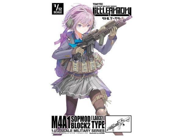 TomyTec Little Armory 1/12 LA037 M4A1 SOPMOD Block 2 Type Rifle | 4543736268604