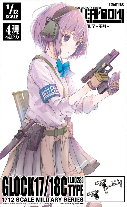TomyTec Little Armory 1/12 LA028 Glock 17.18C Type Firearm