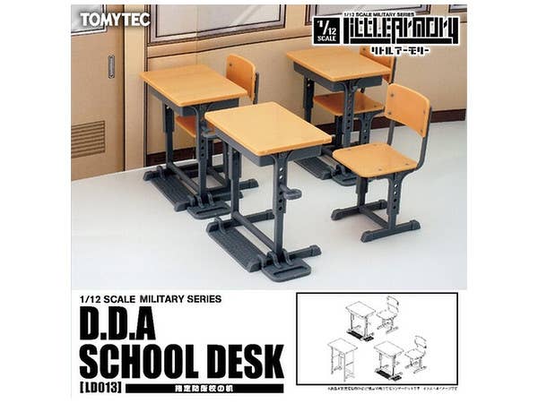 TomyTec Little Armory 1/12 LD013 Defense School Desk | 4543736282310