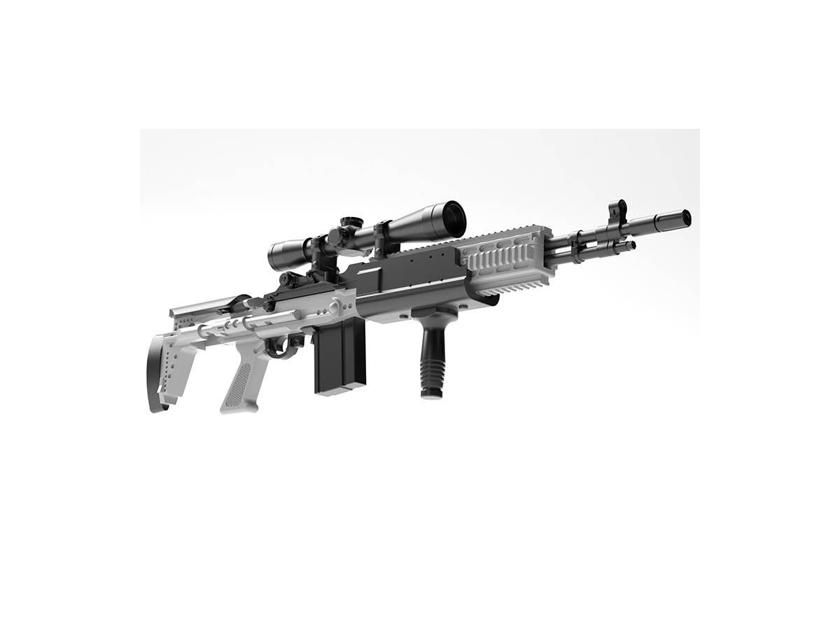 TomyTec Little Armory 1/12 LA051 Mk14 Mod0 Enhanced Battle Rifle | 4543736300397