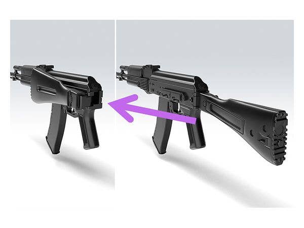 TomyTec Little Armory 1/12 LA060 AK74M Type Assault Rifle | 4543736307501