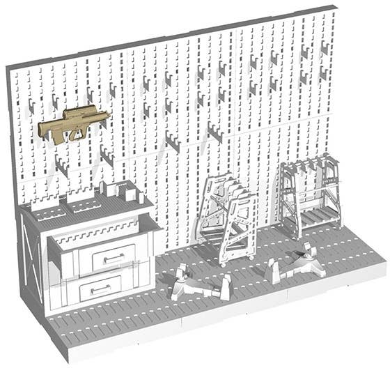 TomyTec Little Armory 1/12 LD031 Weapons Room B | 4543736312079
