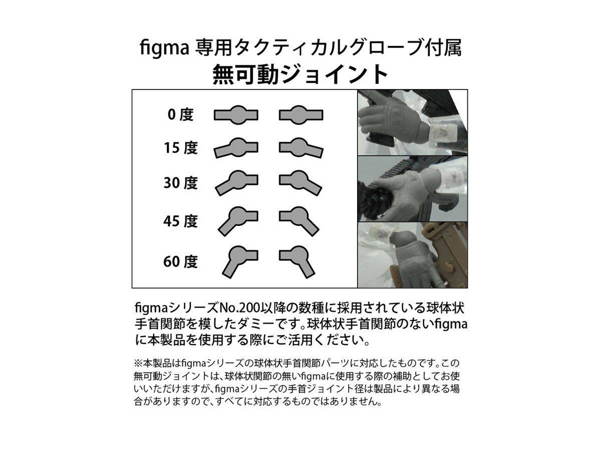 LittleArmory Series LittleArmory-OP5: Tactical Gloves MAS Grey for figma | 4543736313878