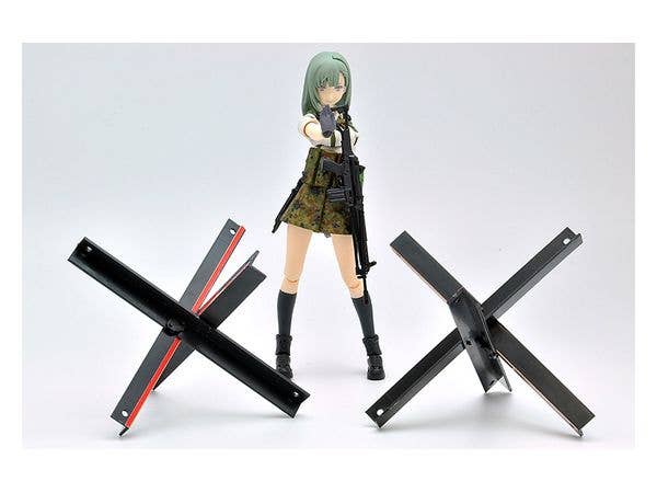 TomyTec Little Armory 1/12 LD034 Brick Defense School Gate | 4543736315384