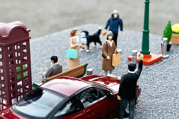 TomyTec Diocolle 64 1/64 #Car Snap 08a Urban Town Scene