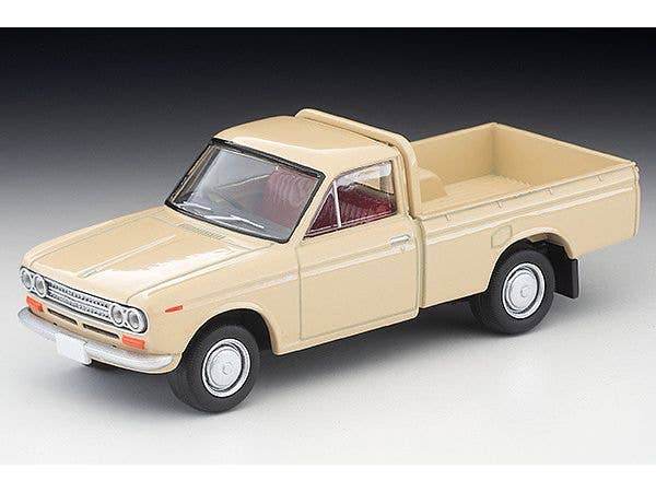 Tomica Limited Vintage 1/64 LV-195D Datsun 1300 Truck Light Brown With Figures | 4543736318361