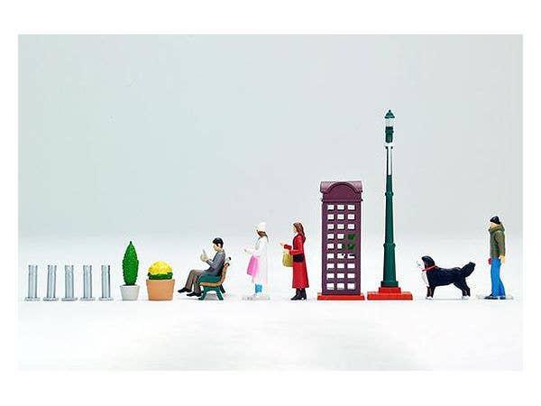 TomyTec Diocolle 64 1/64 #Car Snap 09a Holiday Town Scene | 4543736319061