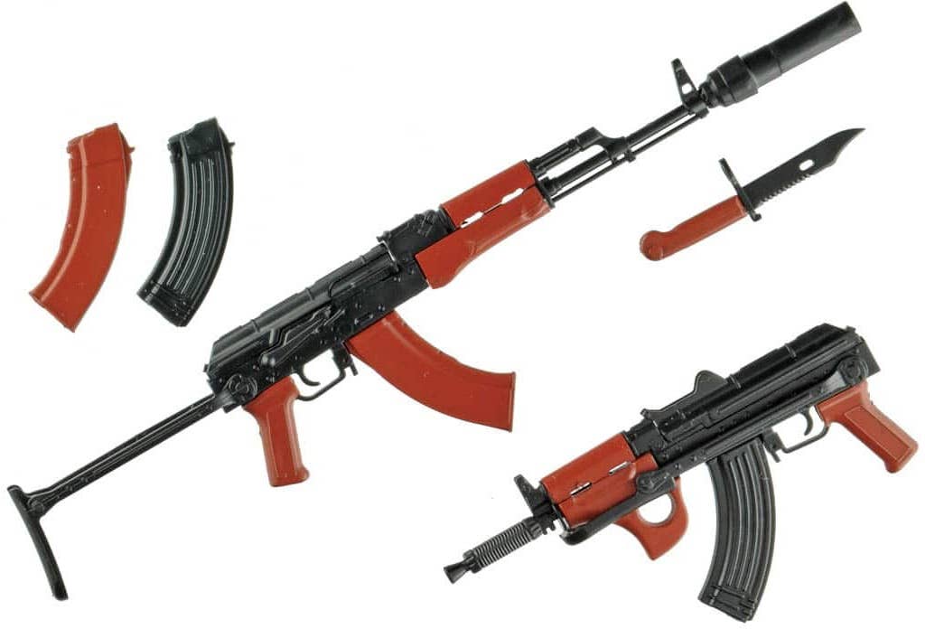 TomyTec Little Armory 1/12 LA079 AKMS & AKMSU Type Rifles | 4543736320661