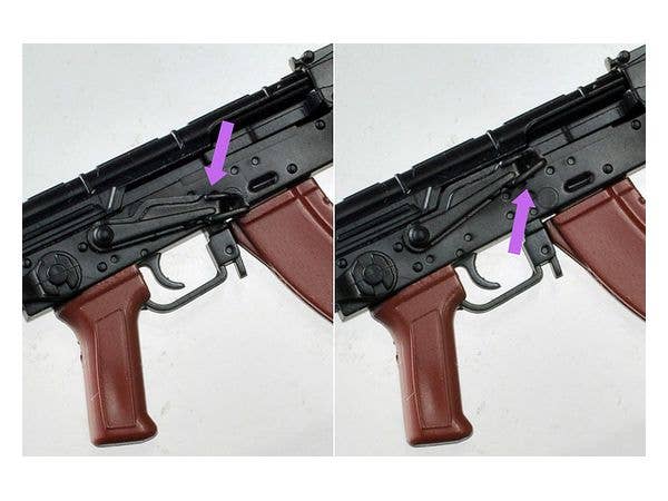 TomyTec Little Armory 1/12 LA079 AKMS & AKMSU Type Rifles | 4543736320661