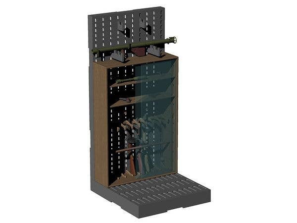 TomyTec Little Armory 1/12 LD042 Gun Rack F Classical Gun Rack | 4543736323914