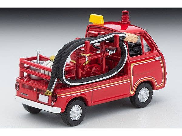 Tomica Limited Vintage 1/64 LV-68c Subaru Sambar Pump Fire Truck with a figure | 4543736324959