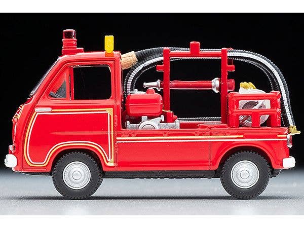 Tomica Limited Vintage 1/64 LV-68c Subaru Sambar Pump Fire Truck with a figure | 4543736324959