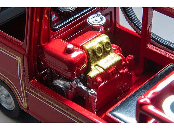 Tomica Limited Vintage 1/64 LV-68c Subaru Sambar Pump Fire Truck with a figure | 4543736324959