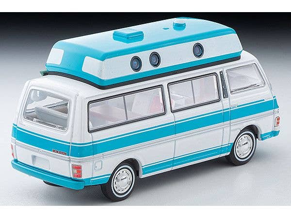 Tomica Limited Vintage NEO 1/64 LV-N312a Nissan Caravan Camper White/Sky Blue 1973 | 4543736325062
