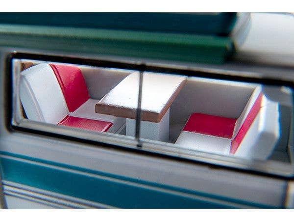 Tomica Limited Vintage NEO 1/64 LV-N312a Nissan Caravan Camper White/Sky Blue 1973 | 4543736325062