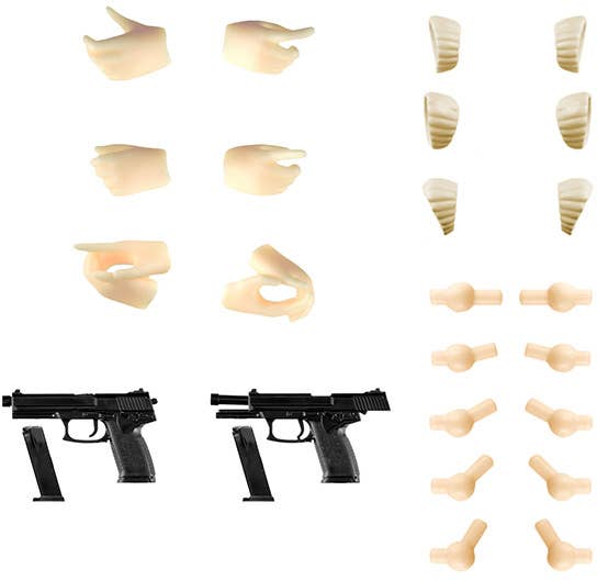 TomyTec Little Armory LAOP16 Hands For Guns2 for SOUSAI SHOJO TEIEN Handgun set | 4543736326755
