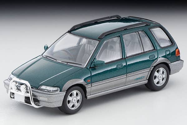 Tomica Limited Vintage 1/64 LV-N293B Honda Civic Shuttle Beagle 1994 Green And Grey | 4543736327332