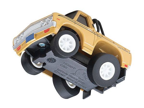 TomyTec Choro Q QS-03b Datsun Truck Beige with a Surfboard | 4543736328483