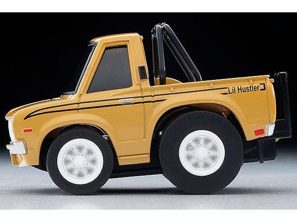 TomyTec Choro Q QS-03b Datsun Truck Beige with a Surfboard | 4543736328483