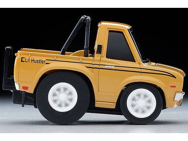 TomyTec Choro Q QS-03b Datsun Truck Beige with a Surfboard | 4543736328483